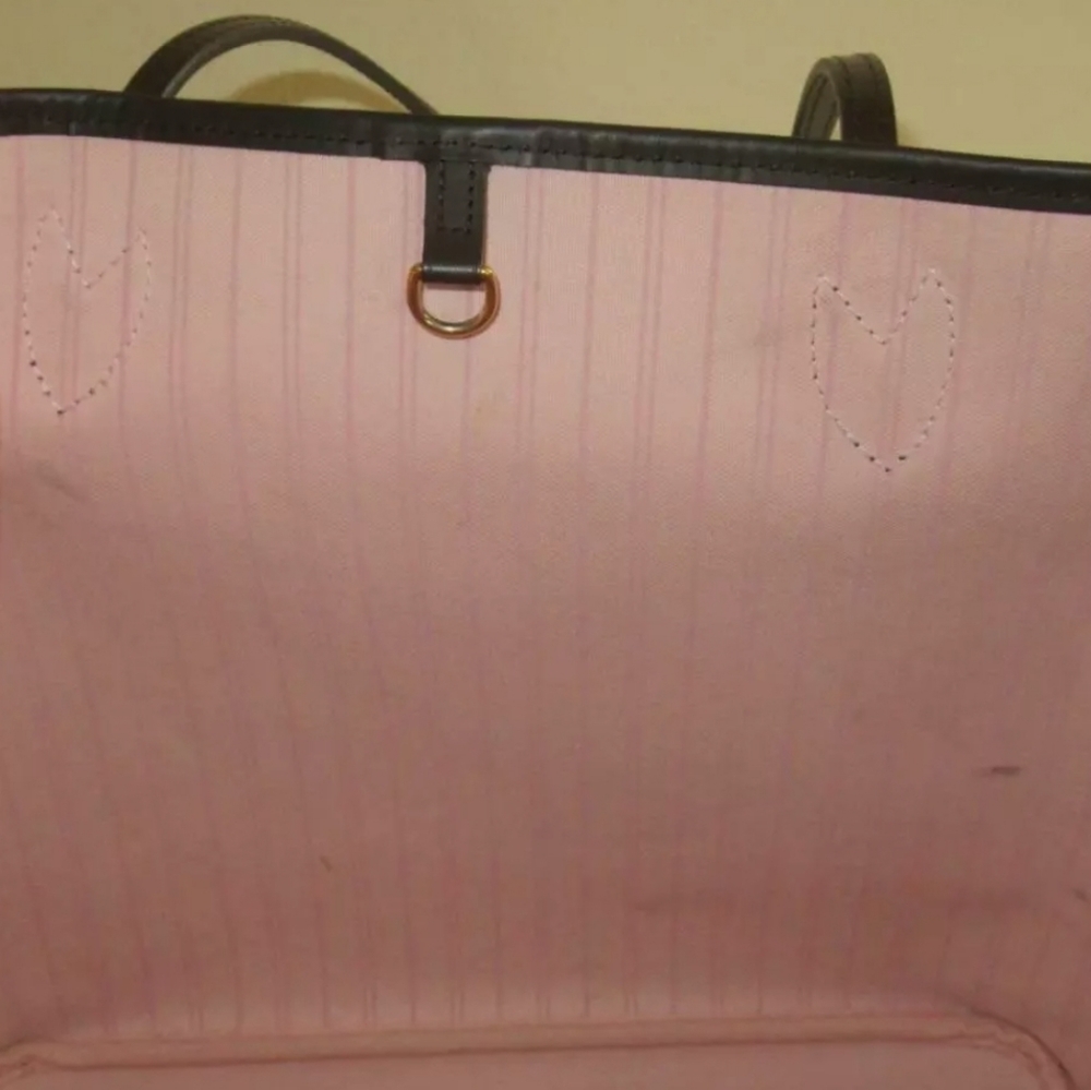 Traded LV Damier Ebene Neverfull MM Rose Ballerine Pink with Pouch - Picture 8 of 12